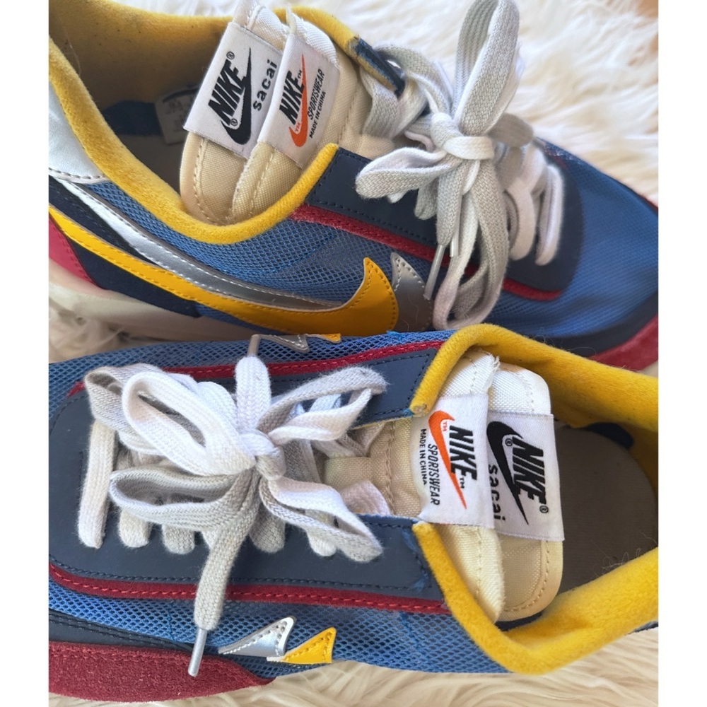 Limited Edition sacai x Nike LDWaffle Varsity Blue Colonlock Sneakers Shoes 10.5 - Picture 4 of 13